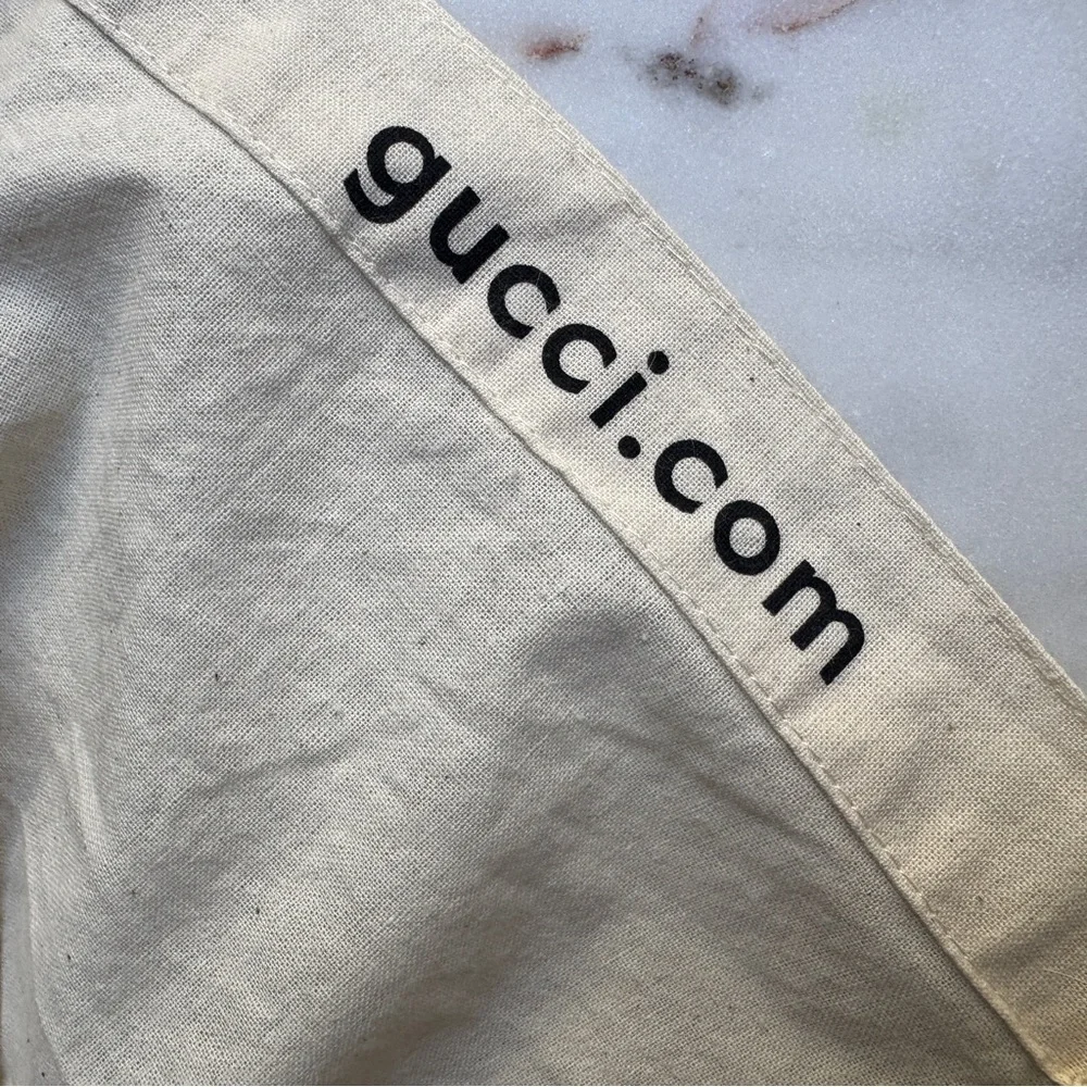 Gucci XL Cotton Dust Reusable Shopper Bag Tote